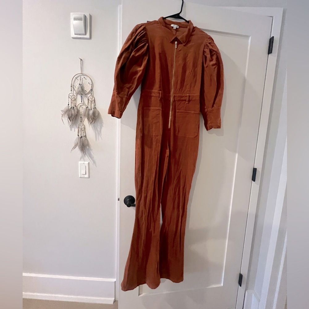 Burnt orange jumpsuit